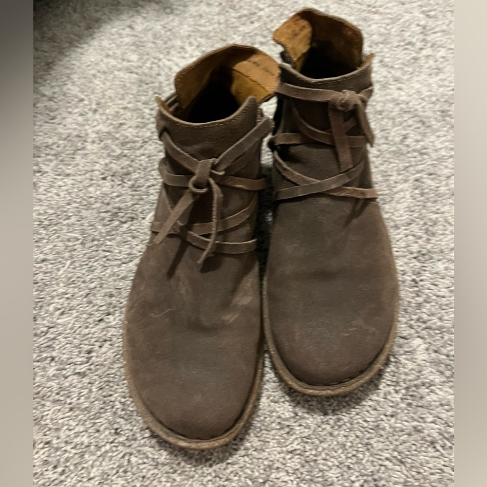 Suede booties
